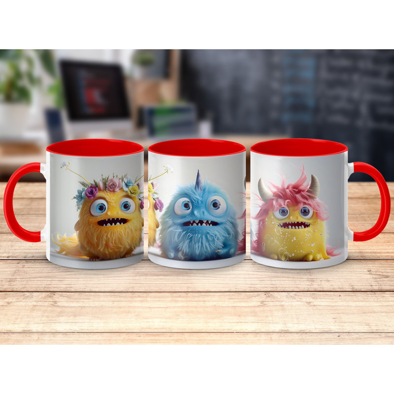 Ceramic Coffee Mug, Red