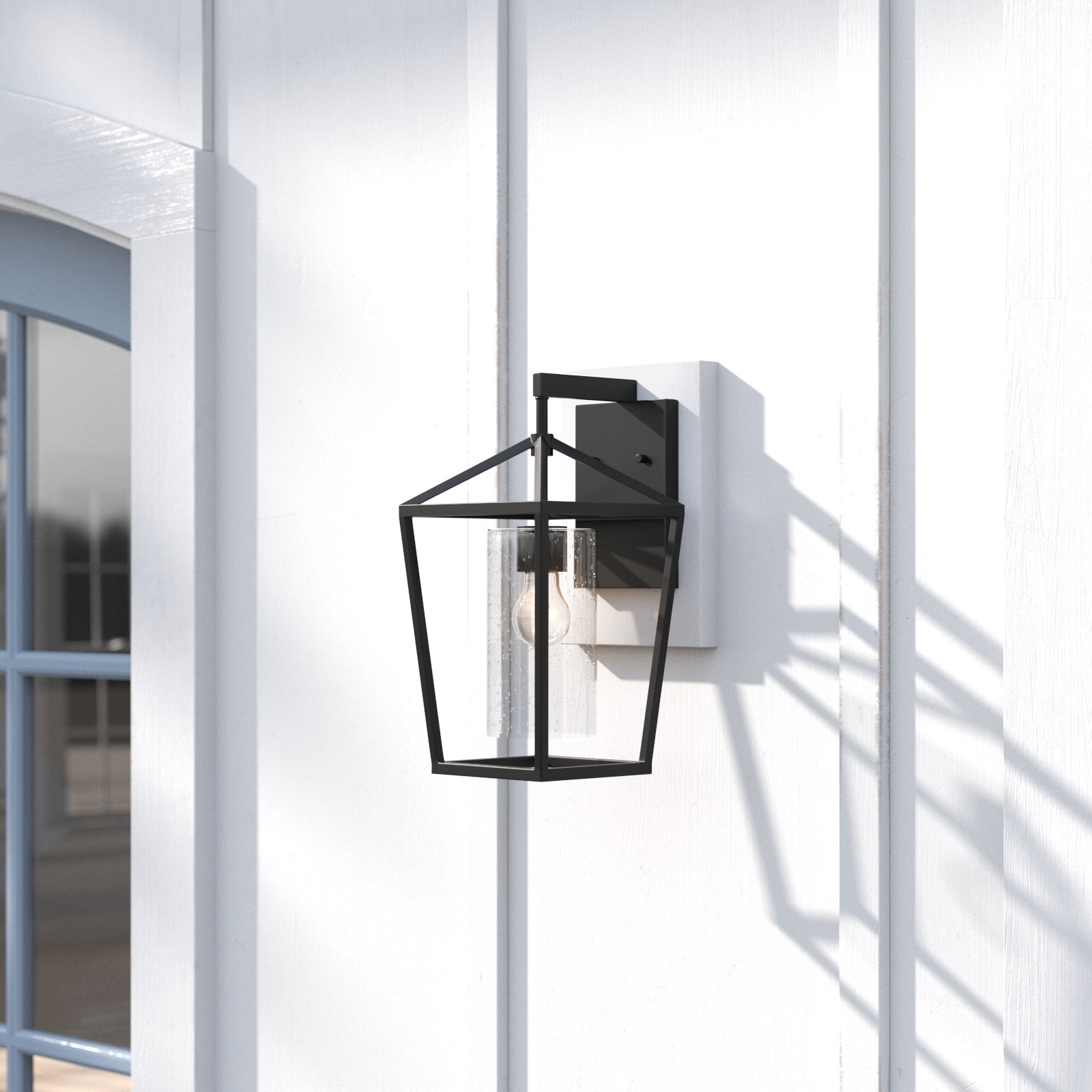 Alicia Outdoor Wall Lantern, 12" H x 7" W x 7" D
