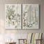 Toile tendue avec châssis sépia Botanical Journal-1690380101