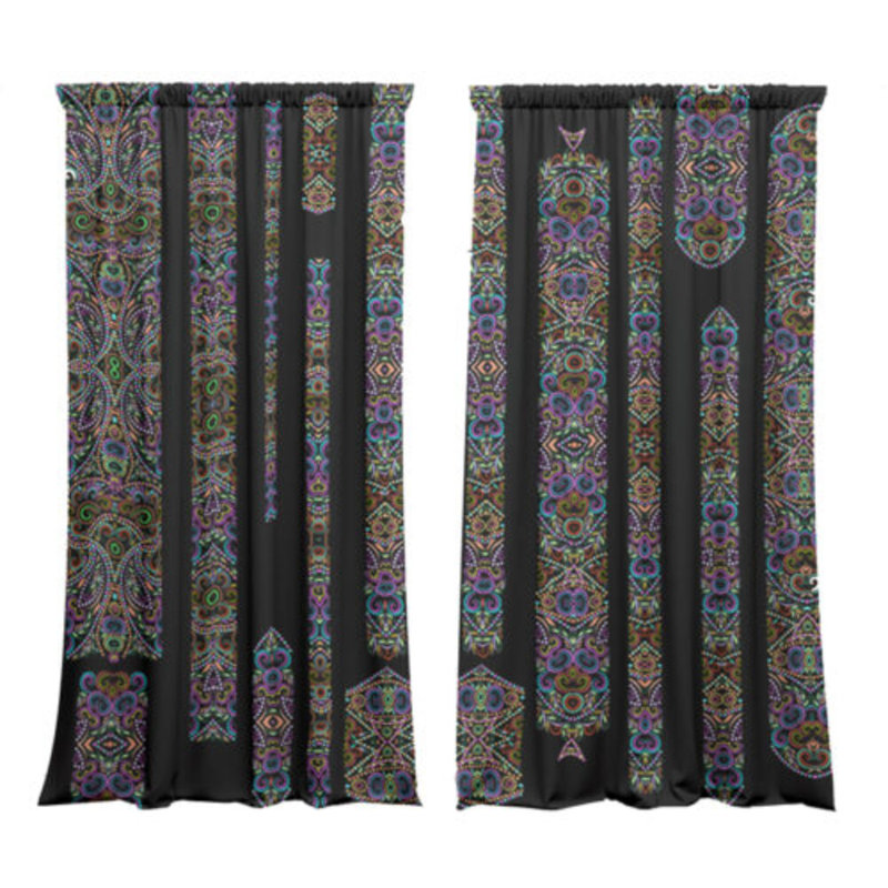 Deviyon Velvet Blackout Curtain Panel Pair, 148cm x 350cm