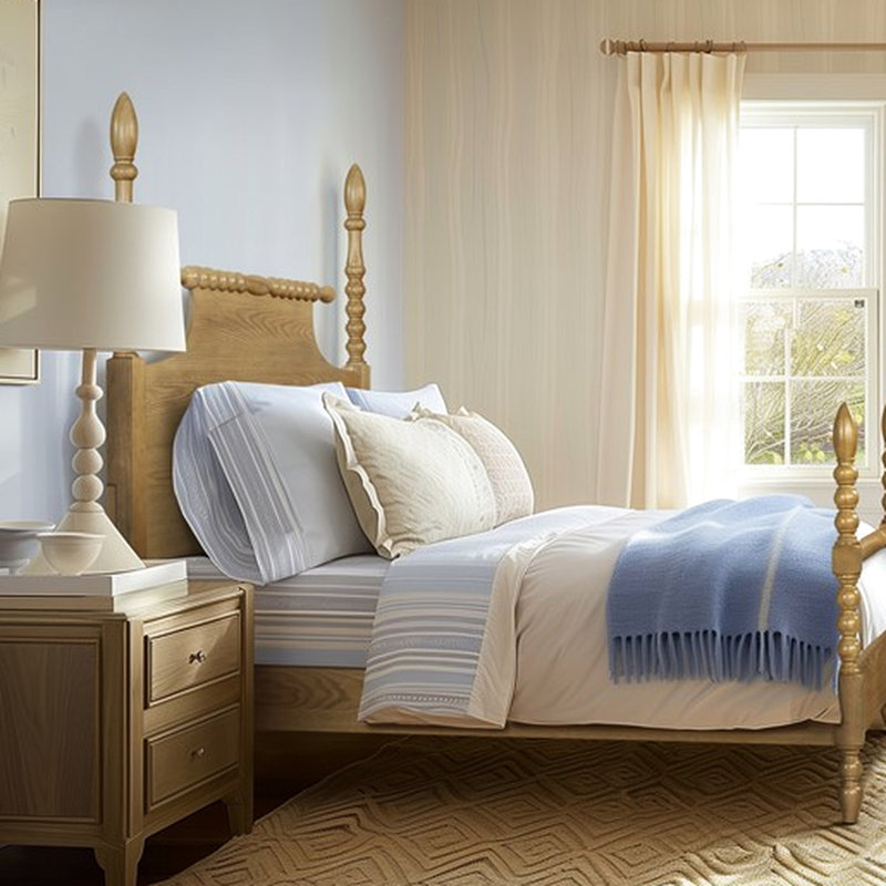 Elegant Queen Bed With Solid Wood Construction And Headboard 61"w X 81"l Mattress Interior Dimensions