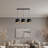 Triple Black Dome Kitchen Island Pendant Light
