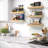 Sorbus Wall Mounted Floating Shelves for Wall Décor - Medium 16.25 Inch, 4 Pack, Maple Wood-931957350-931957337