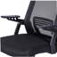 Fauteuil de bureau ergonomique en filet mobili, noir