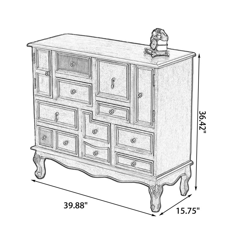 Commodes et commodes rectangulaires champagne, Champagne