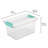 Sterilite Medium Clip Box Clear Home Storage Tote Container with Lid-99476631-99476633