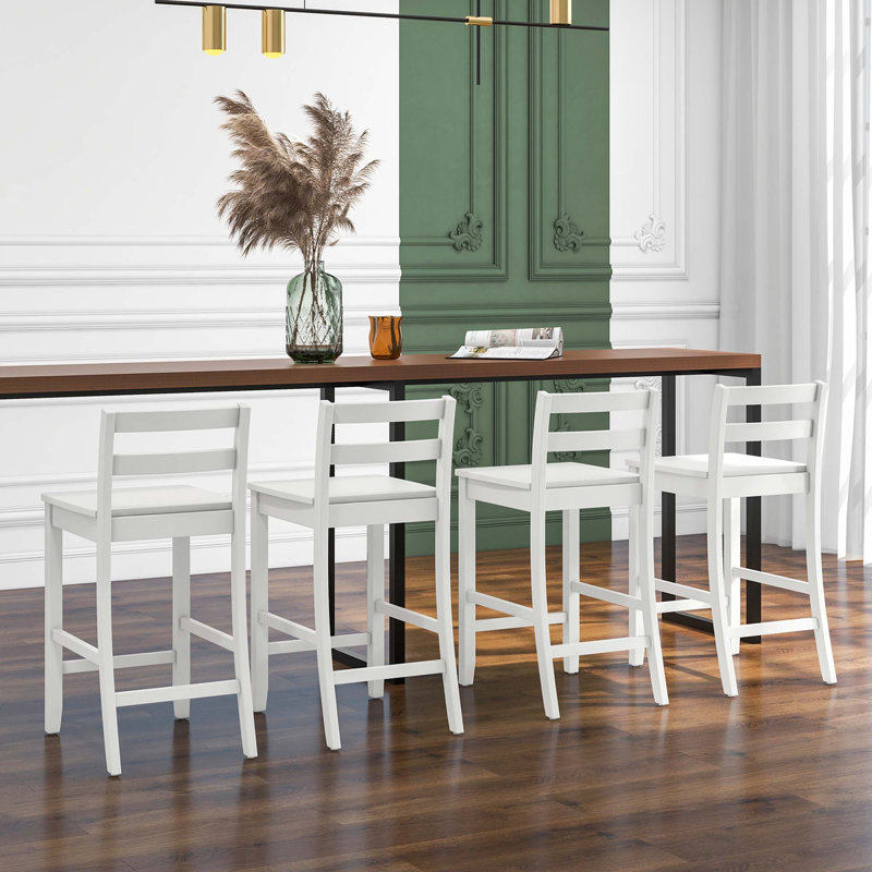 Nekkar Counter Stool, White
