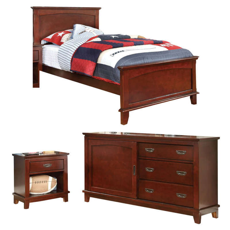 Ensemble de chambre à coucher configurable à panneaux Kenneth