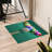 Floral Pattern Non-Woven Soft Printed Rug in Vibrant Colors Ideal for Living Room or Bedroom Decor-114321420