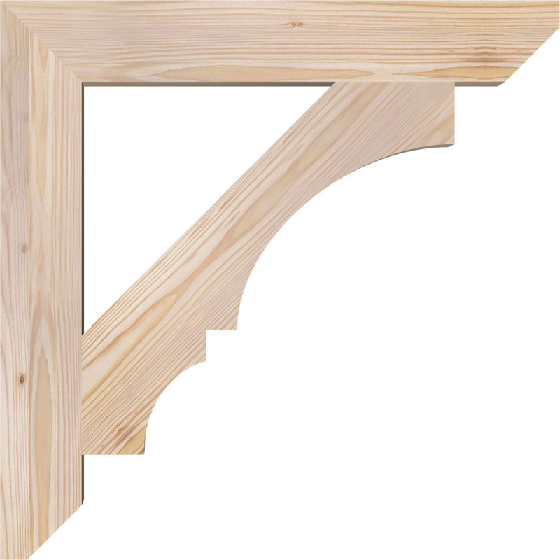 Support lisse à lattes Balboa l 3 3 po x P 24 po x H 24 po, Sapin de Douglas, Lisse, H 24 po x l 3,5 po x P 24 po