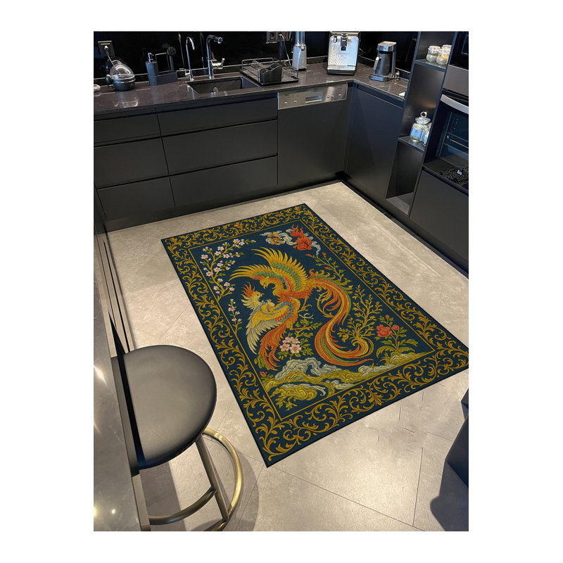 Tapis noir Mosso, 2'6" x 9'10"