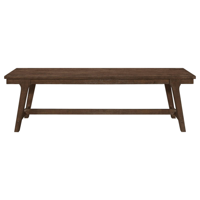 Gehlert Brown Oak Rectangular Dining Bench