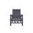 Belle Isle Sling Aluminum Frame Hidden Motion Chat/Lounge Chair With Marine Grade Polymer Arm Accent-98358305-98714555