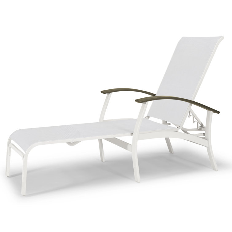 Askar Outdoor Rust-Resistant Metal Chaise Lounge