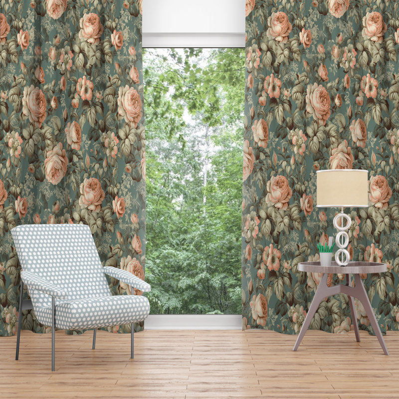 Paire de rideaux obscurcissant en polyester Chartoff, L 40 po x L 61 po