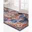 Tapis bleu marine d'inspiration persane Lieveke-86630618