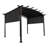 12 x 9 Ft Outdoor Pergola Patio Gazebo,Retractable Shade Canopy,Steel  Frame Grape Gazebo,Sun shelter Pergola for Gardens,Terraces,Backyard Same as W419S00033-122718922