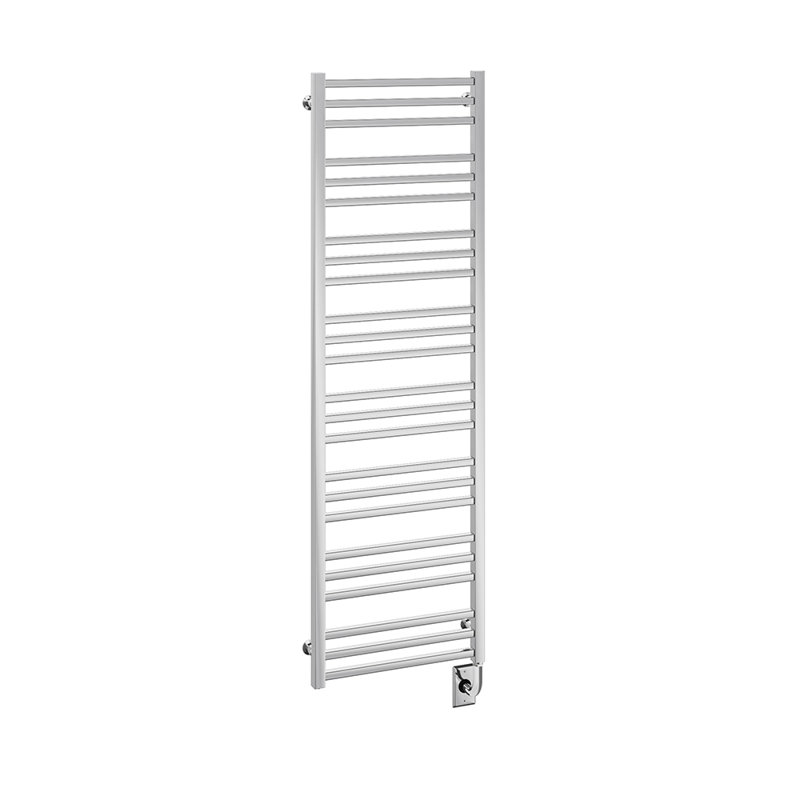 Chauffe-serviettes mural électrique 19,5 po x 64 po Avento, H 64 po x l 19,5 po x P 3 po, Chrome chrome, Électrique câblé