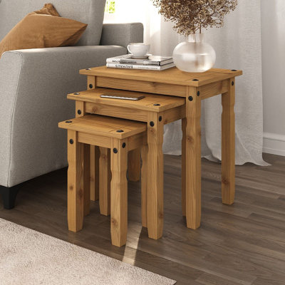 Tyner Solid Wood Frame Nesting Tables