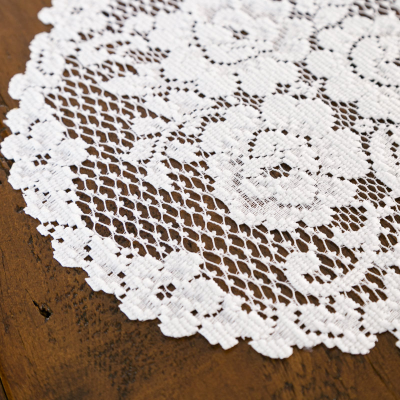 Ensemble de napperons 4 pièces Billups Rose, Blanc