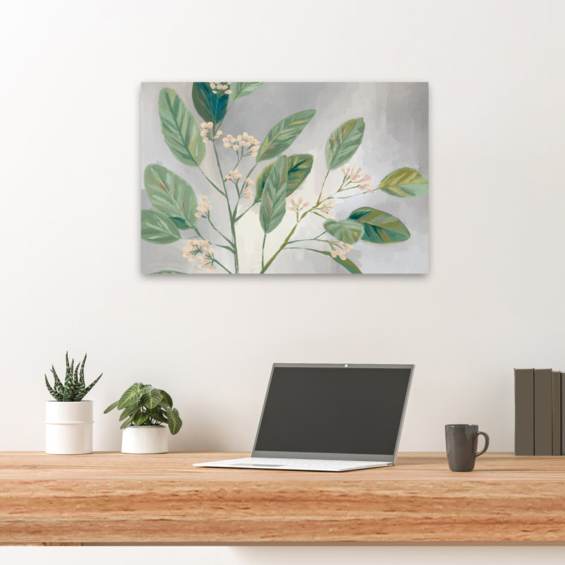 Art floral sur fond doux, H 16 po x l 24 po