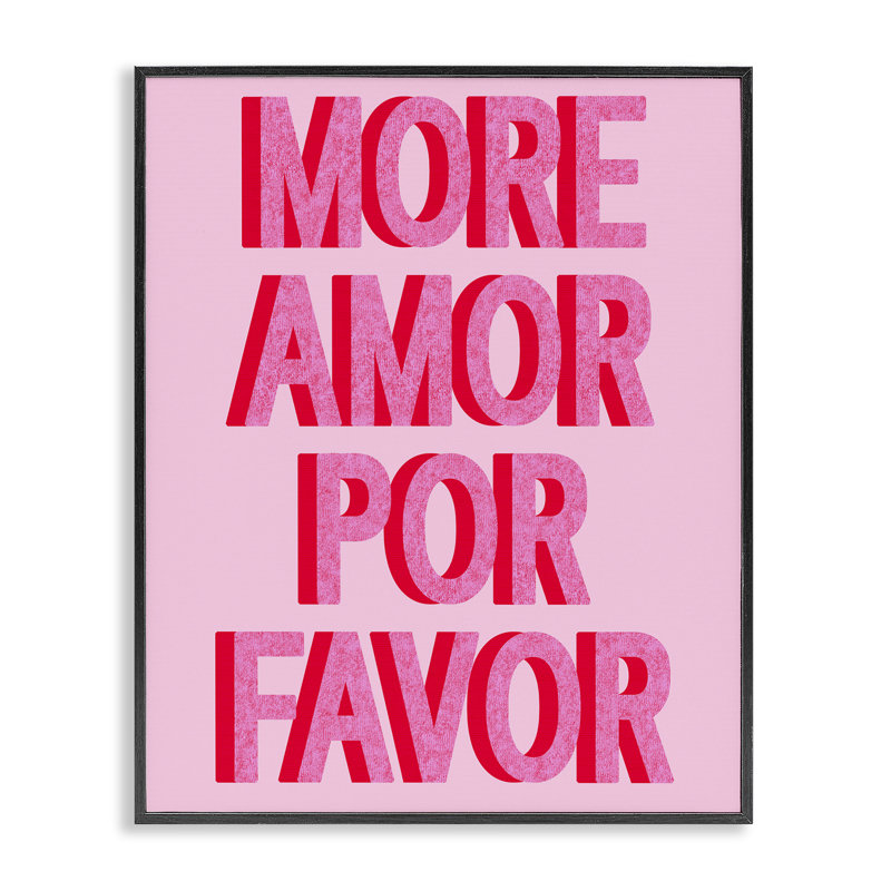 «Rose More Amor» par Daphne Polselli, Giclée encadrée noir minuit, H 14 po x l 11 po