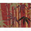 Bamboo Floral Area Rug in Gray/Red-10214051