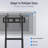 JYXCN Adjustable Height Smart Board Cart | Compatible with 32-70 Inch Screens, 300lb Weight Capacity