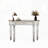 47" Half-Moon Mirrored Console Table With Glass And Drawer-1034510124