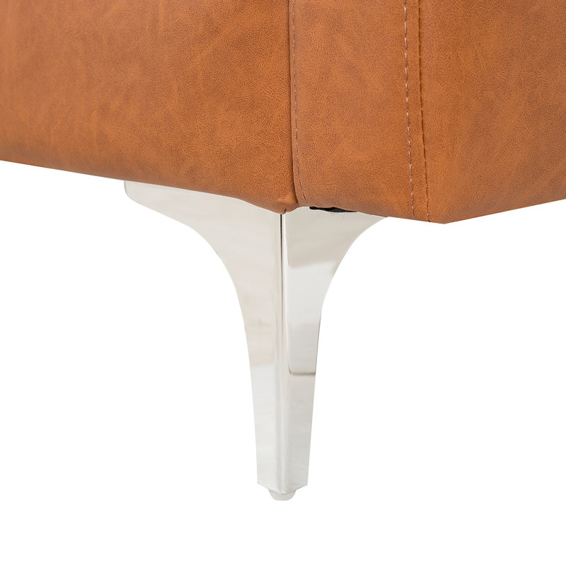 Angelica Velvet Sofa, Brown