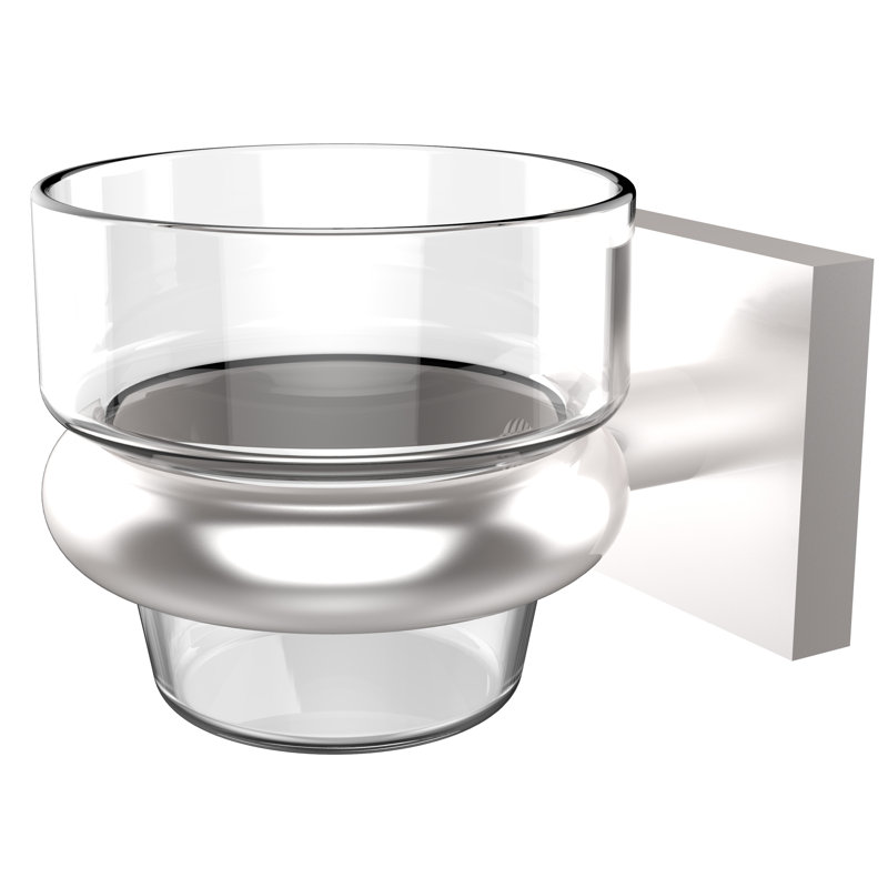 Haranu 2.5'' H Metal Wall Votive Holder, Satin Chrome