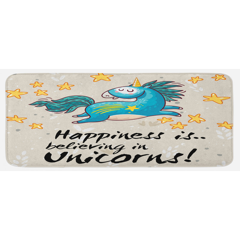 Tapis de cuisine licorne