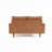 Dover 58" Vintage Distressed Faux Leather Loveseat, Mid-Century Modern Couch for Small Spaces-1618578079