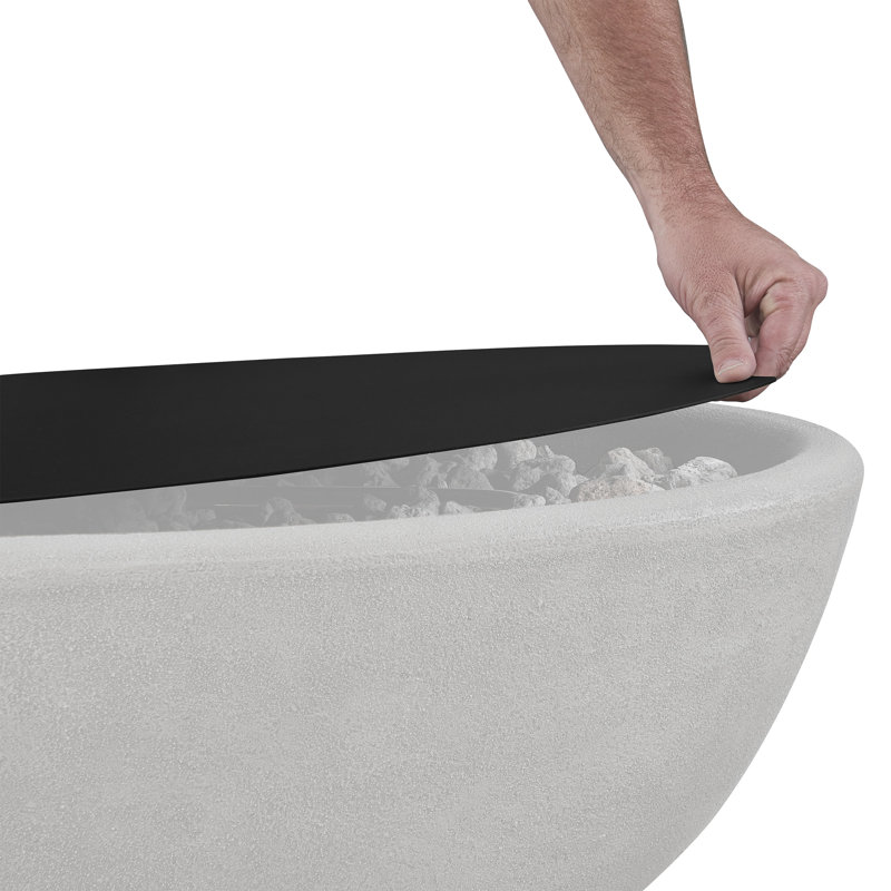 RIVERSIDE Large Oval Steel Lid By Real Flame