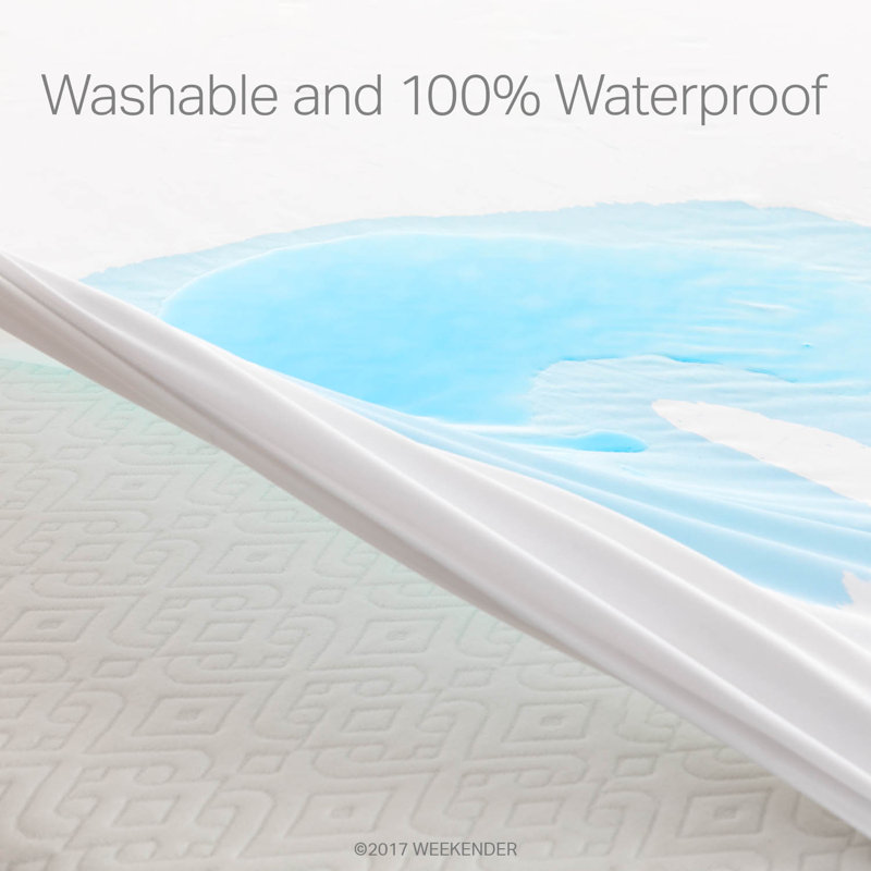 Costello Waterproof Zipper Mattress Protector Mattress Protector Case Pack, Queen