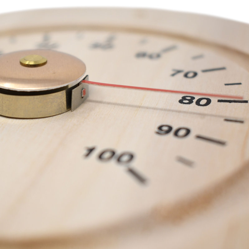 Thermomètre analogique fabriqué main ou hygromètre