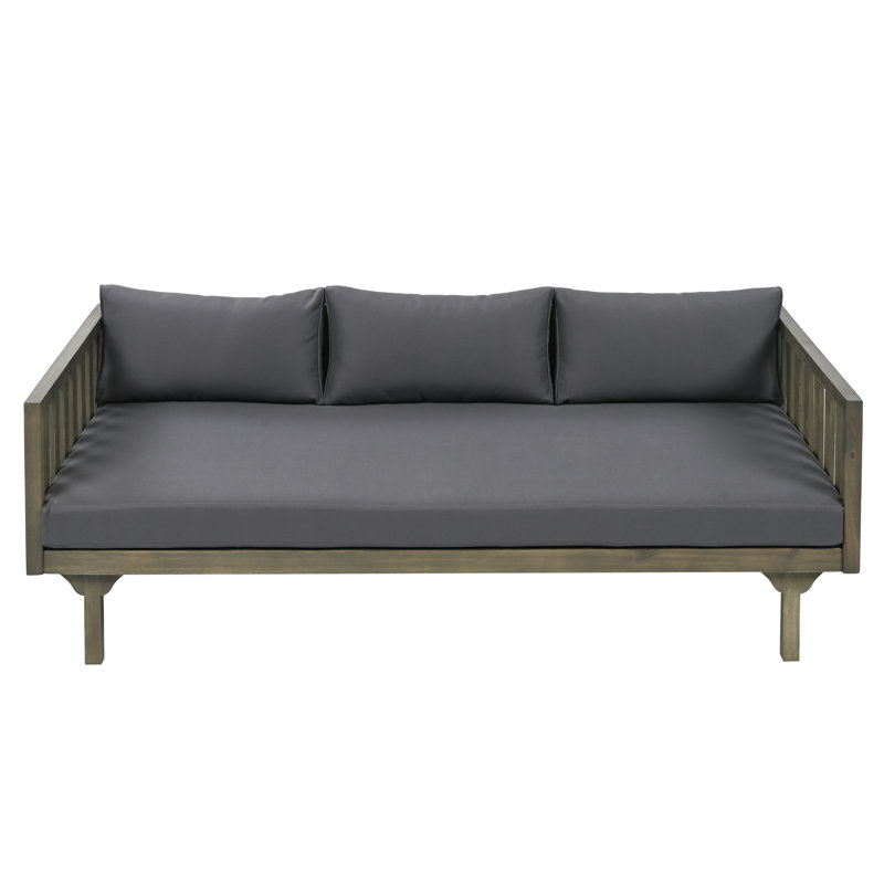 Ensemble de conversation moderne avec coussins Giuliette, Gris foncé, Grey