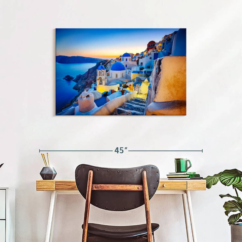 Ravi Dusky Oia, 24" H x 36" W