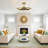 31.9" Crystal Caged Ceiling Fan With Dimmable LED Lights And Remote Control