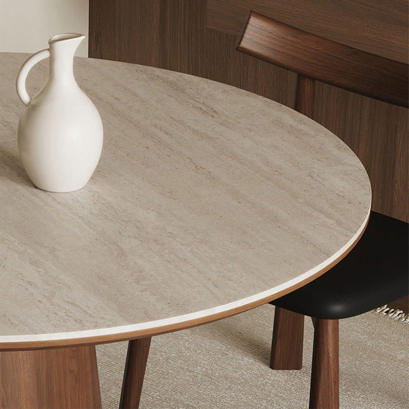 Table de salle à manger en noyer, H 29,53 po x L 31,5 po x l 31,5 po