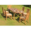 Osborne Outdoor 11 - Piece Teak Dining Set-946143271-1015881873