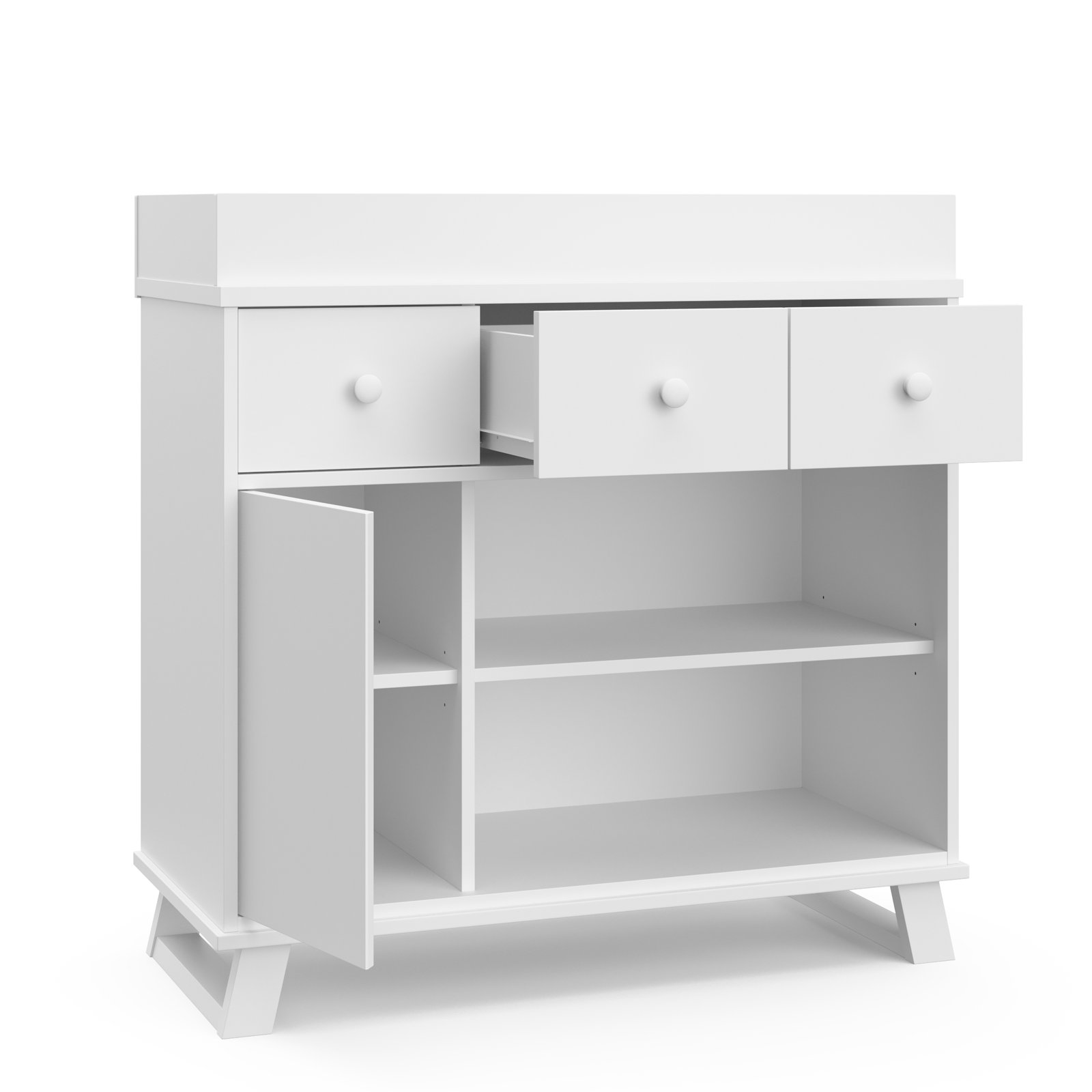 Equinox 2-Piece Nursery Furniture Set, White/Gray