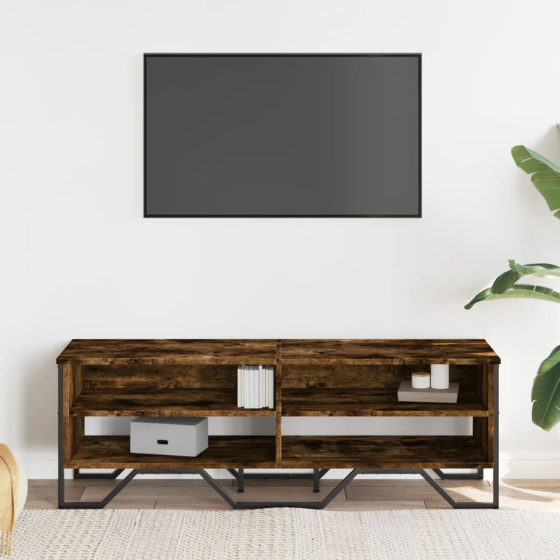 Andan Unfinished TV Stand, Smoked Oak, 122cm