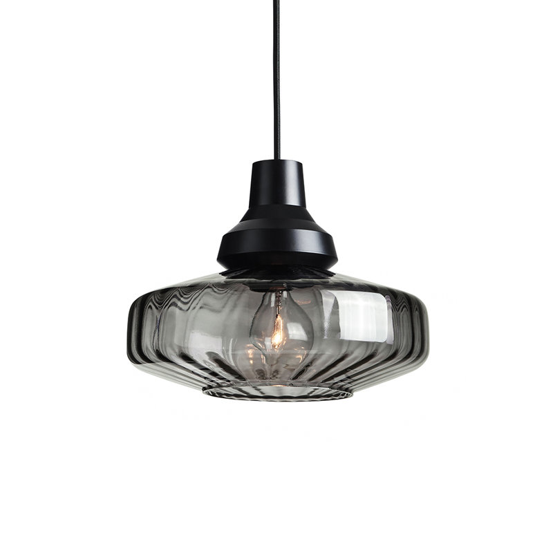 New Wave 1 - Light Pendant, Light Smoke