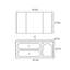 Armoire de salle de bain blanche simple de style français