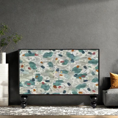 Modern Light Luxury Double Door Accent  Cabinet