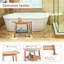 Banc de douche en PEHD Oberst 21,7 "avec tablette de rangement et siège de baignoire spa-786001676