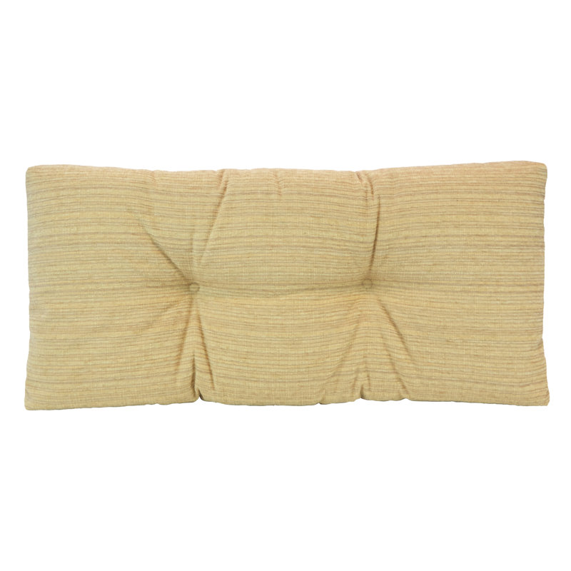 Chenille Non-Slip Bench Cushion, Natural, 33" W x 14" D