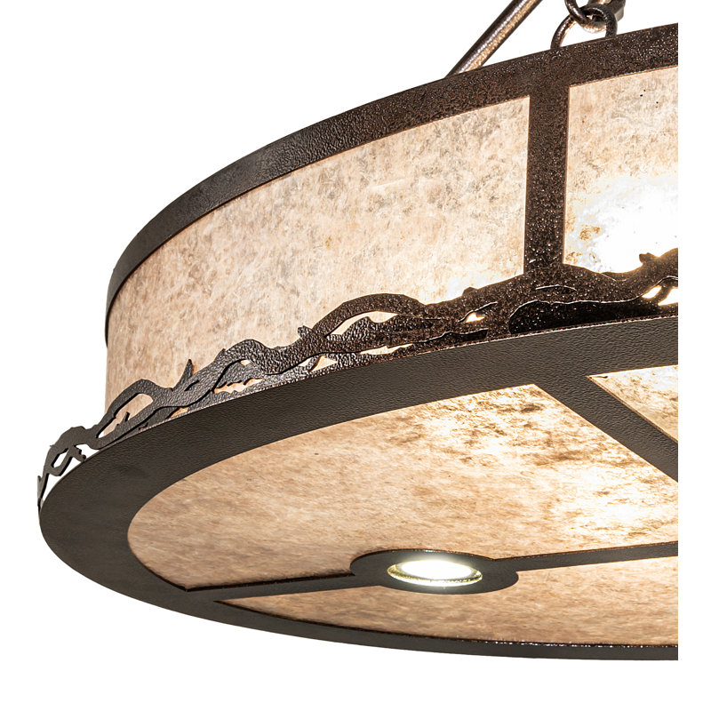 36" Long Craftsman Prime Oblong Inverted Pendant