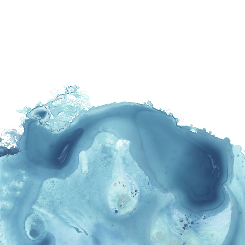 Splash Wave IV by June Erica Vess - Wrapped Canvas Painting, 51cm H x 51cm W